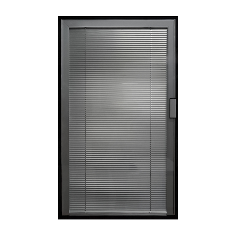 磁控雙玻百葉-單手柄｜磁吸單手控雙玻百葉｜指尖輕推即停，光影隨心切換_中空百葉